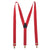 Winston Red Braces with Gold Fittings - Bown of London